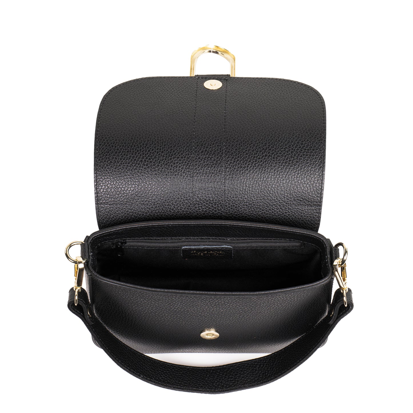 BORSA SCARLET IN PELLE NERA