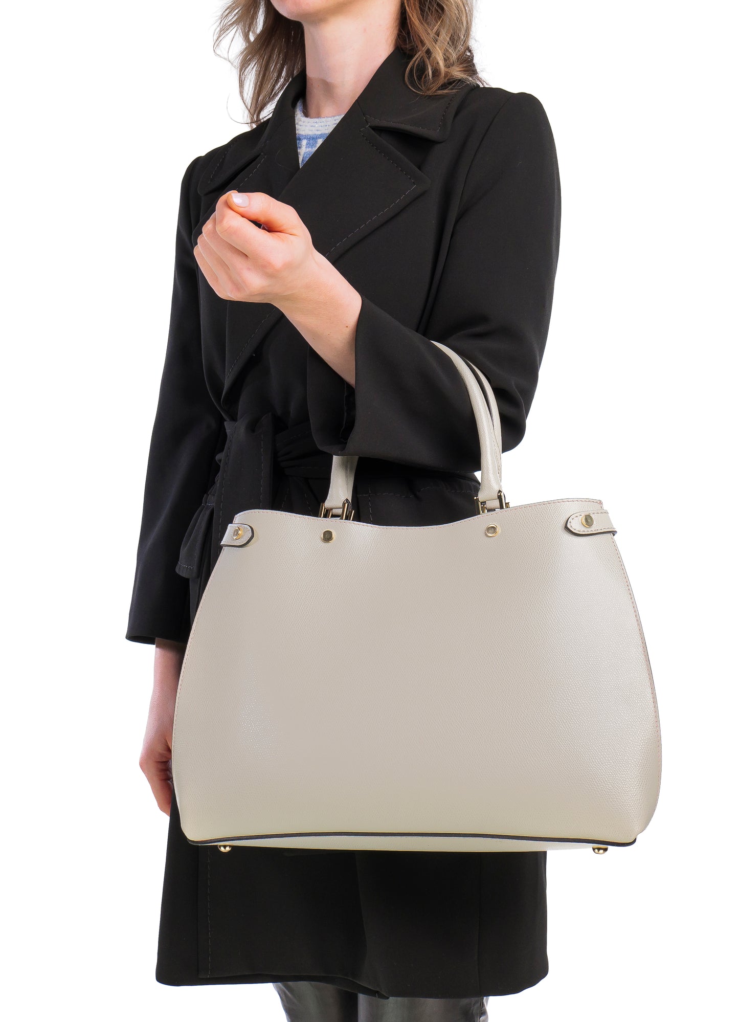 BORSA POLLY IN PELLE BEIGE