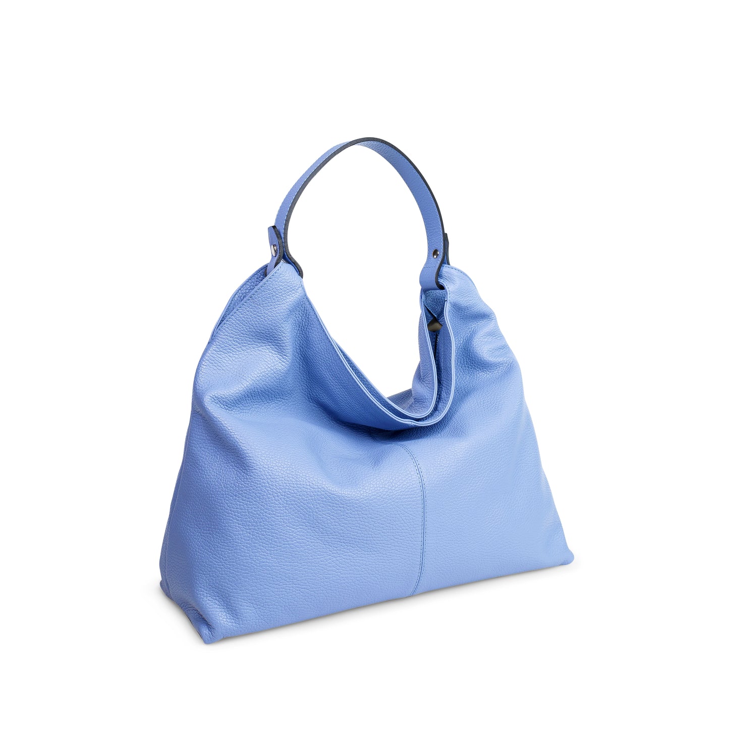 BORSA ATENA IN PELLE AZZURRO