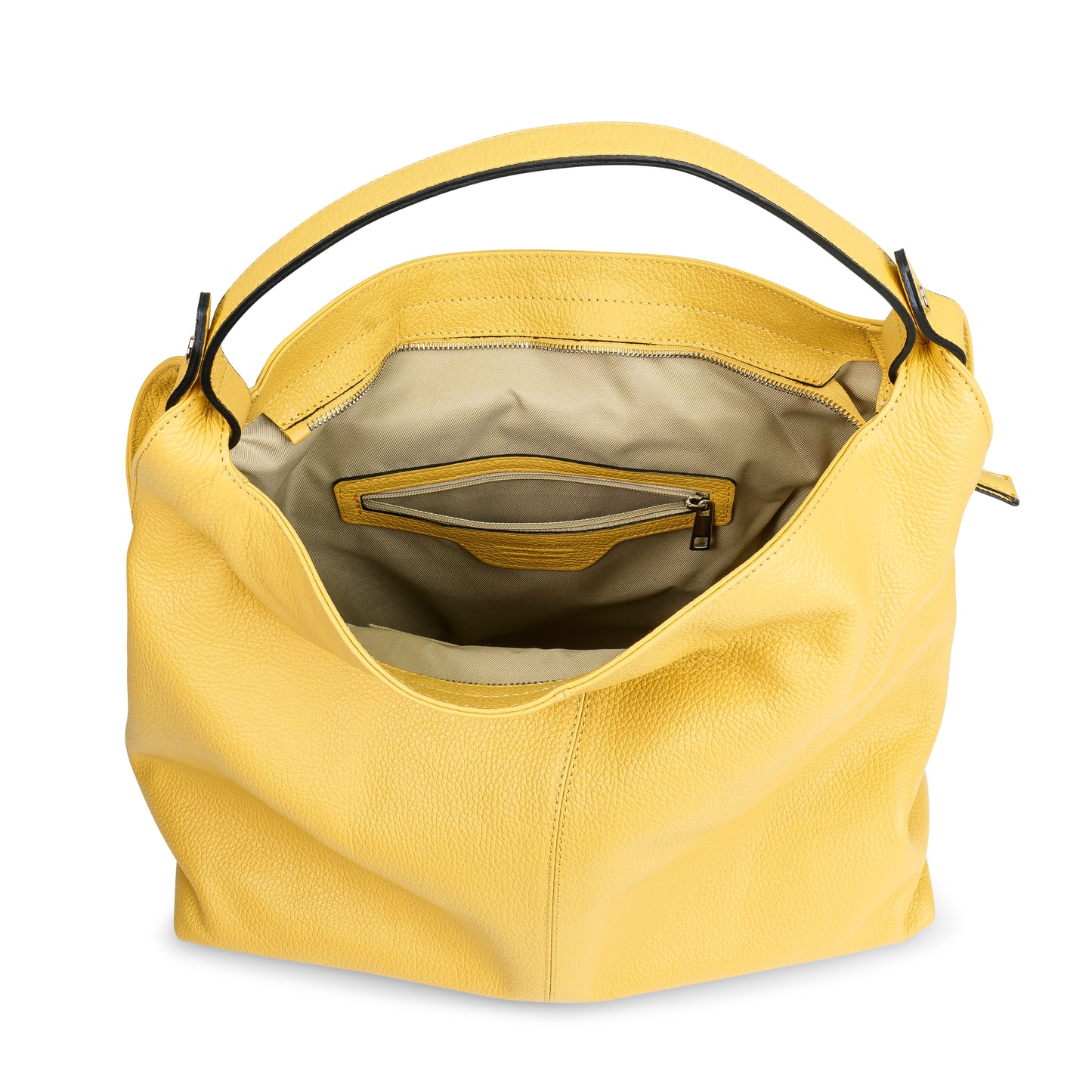 BORSA ATENA IN PELLE GIALLO