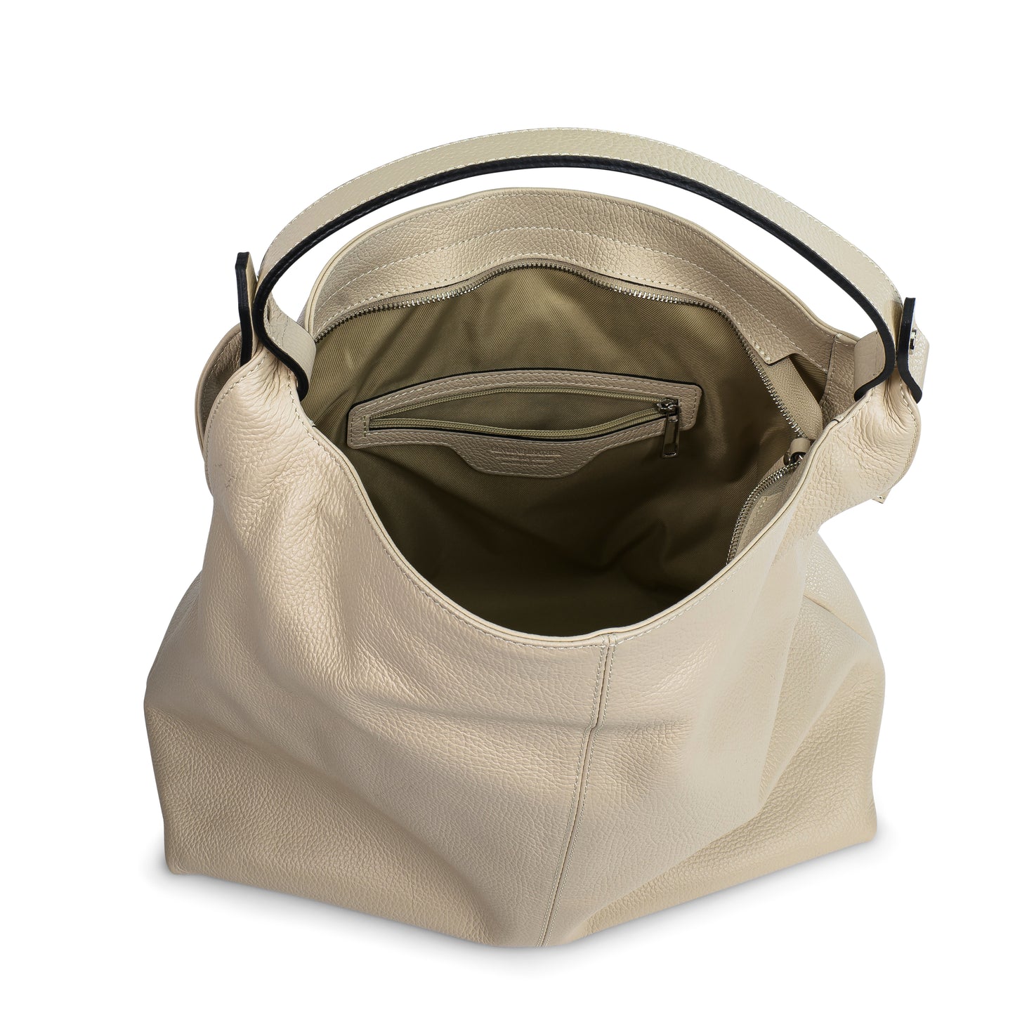 BORSA ATENA IN PELLE BEIGE