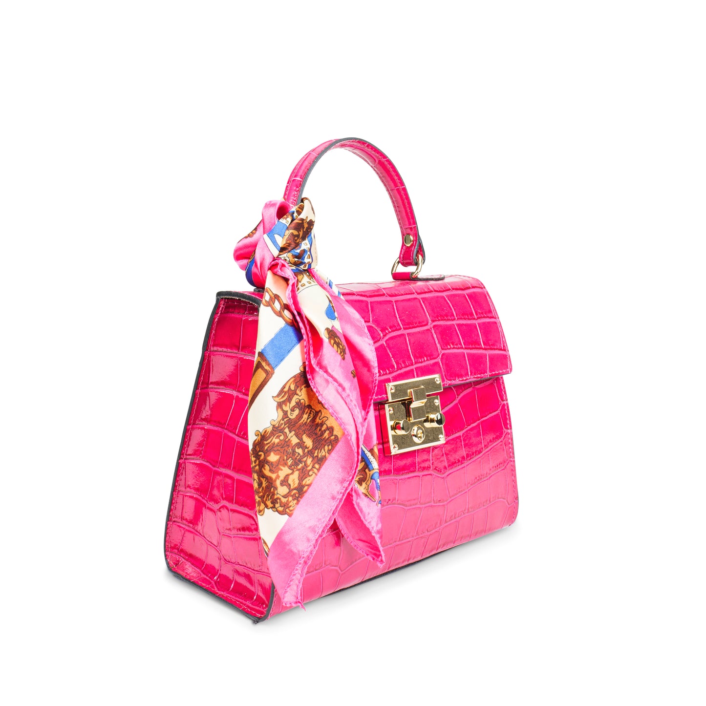 BORSA HAZEL IN PELLE COCCO FUXIA