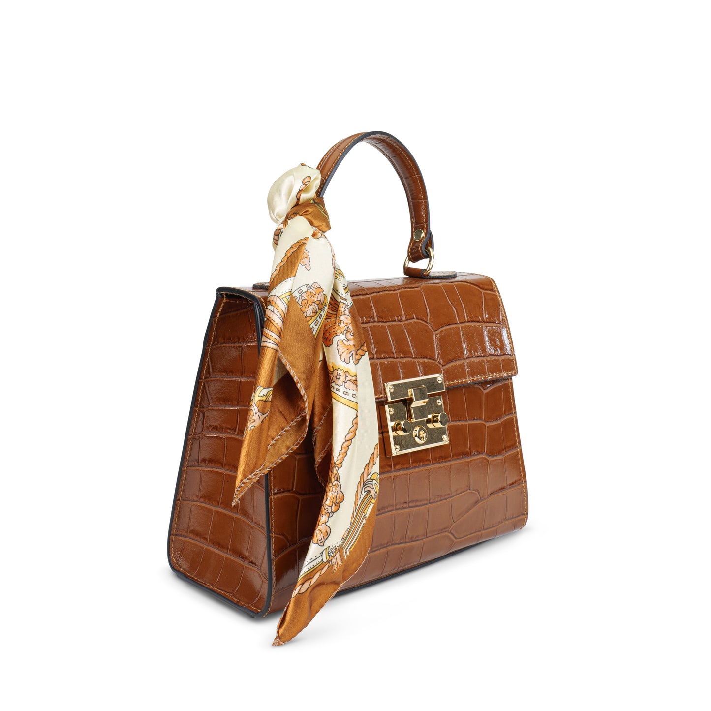 BORSA HAZEL IN PELLE COCCO CUOIO