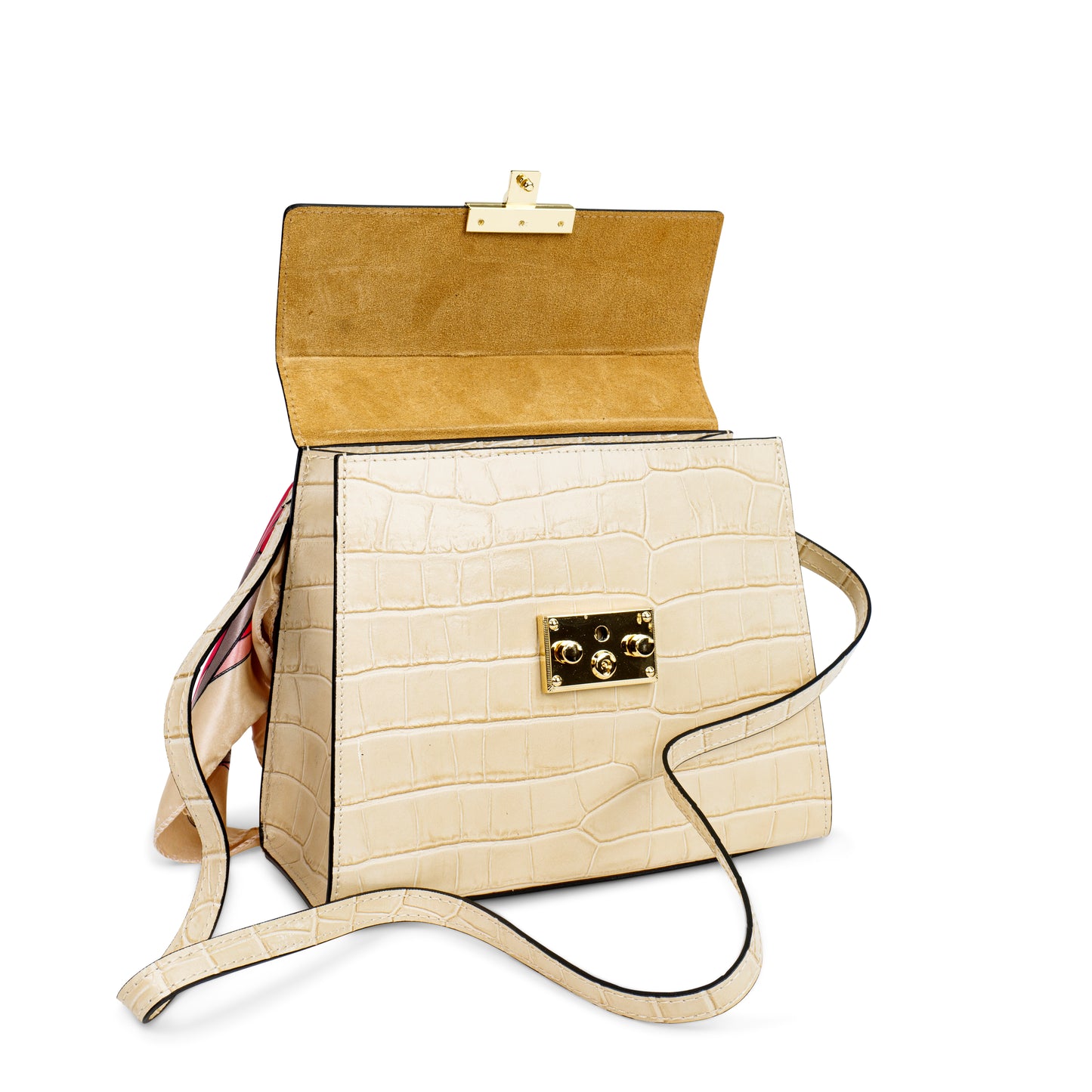 BORSA HAZEL IN PELLE COCCO BEIGE