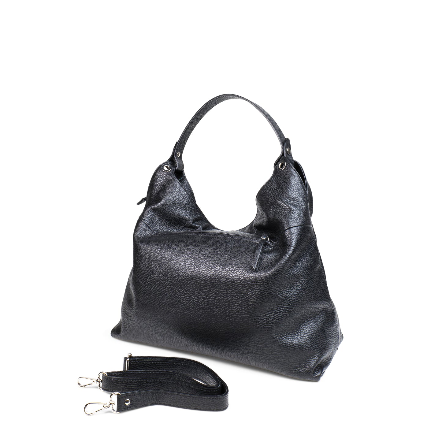 BORSA ATENA IN PELLE NERO