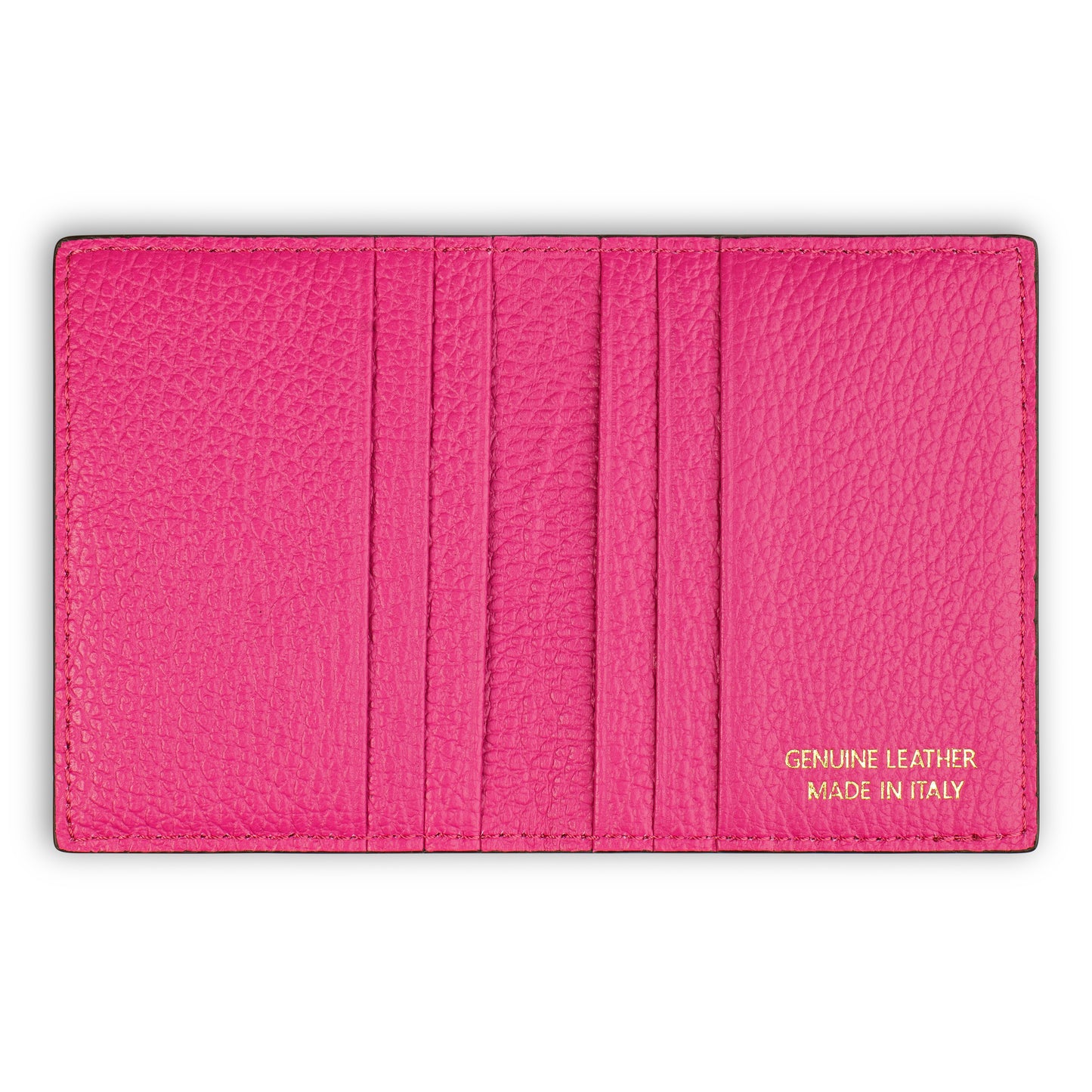 PORTACARTE HARPER IN VERA PELLE FUXIA