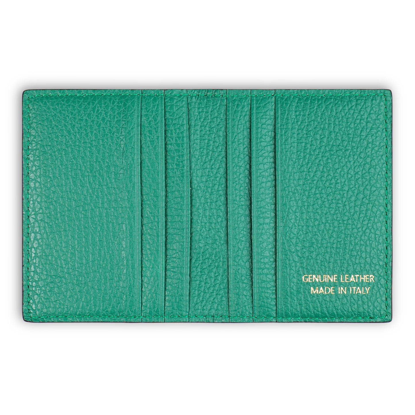 PORTACARTE HARPER IN VERA PELLE VERDE MENTA