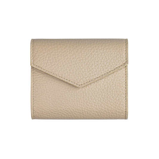 PORTACARTE IRIS IN VERA PELLE BEIGE