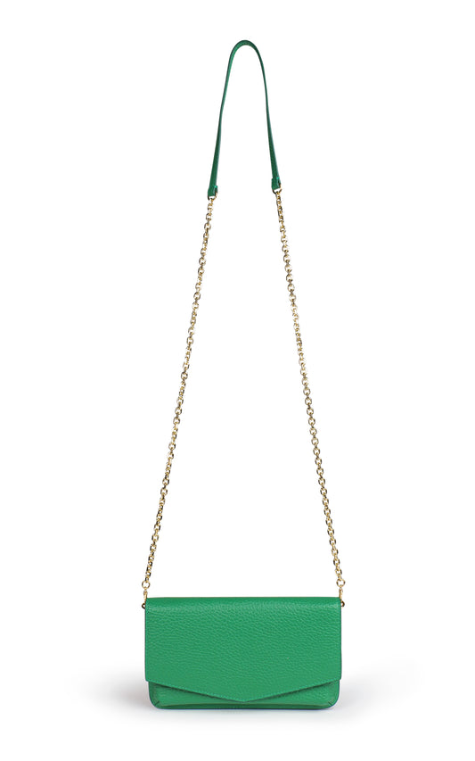 BORSA KYLIE  IN VERA PELLE VERDE