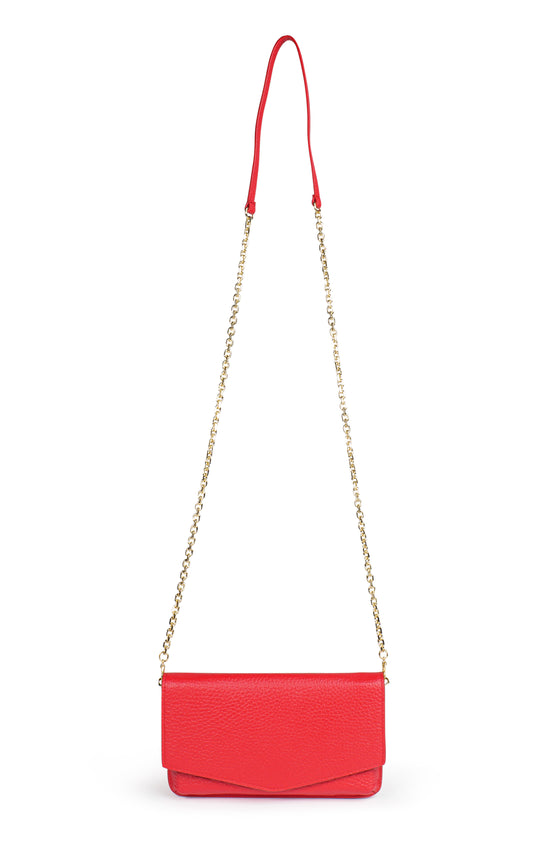 BORSA KYLIE IN VERA PELLE ROSSO