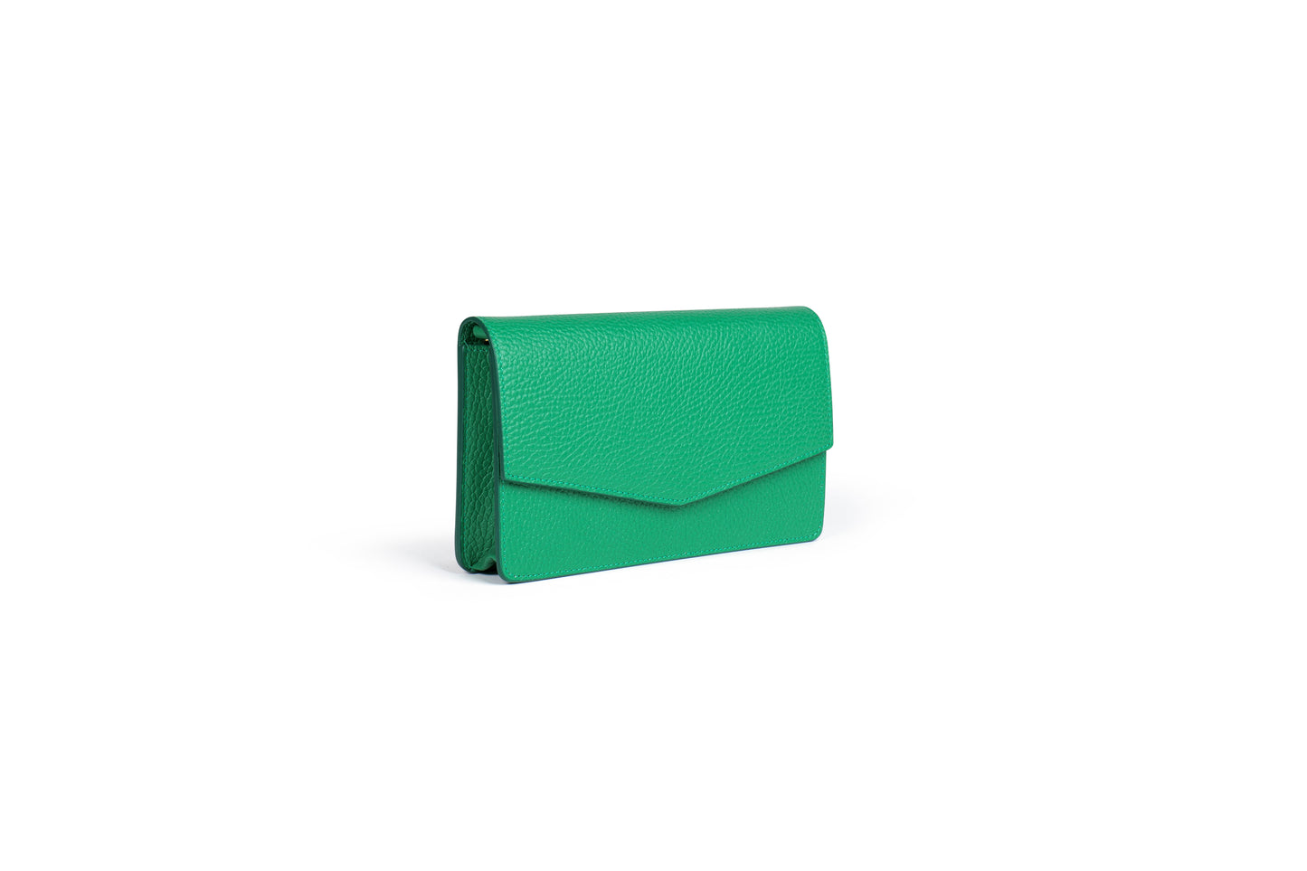 BORSA KETTY IN VERA PELLE VERDE