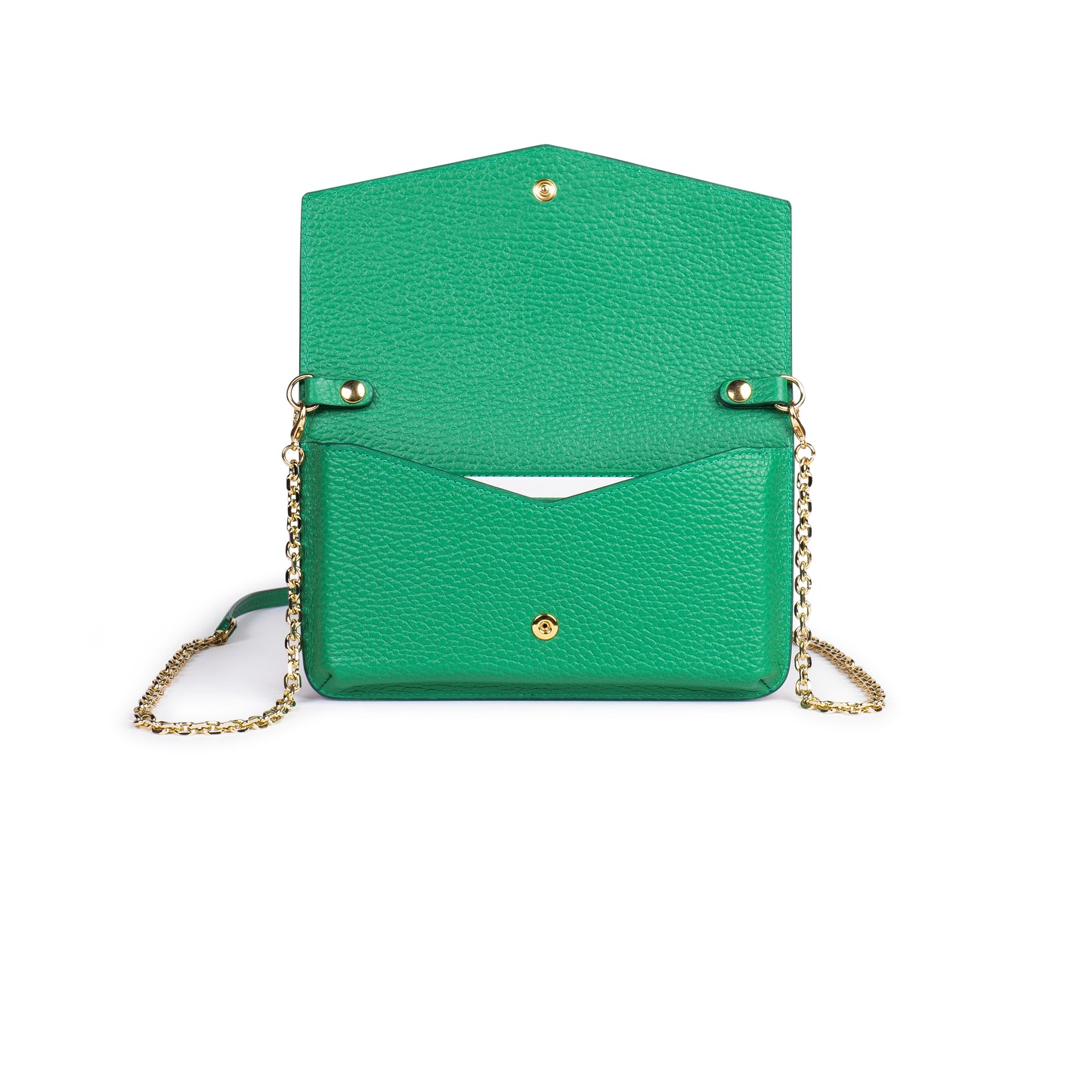 BORSA KYLIE  IN VERA PELLE VERDE