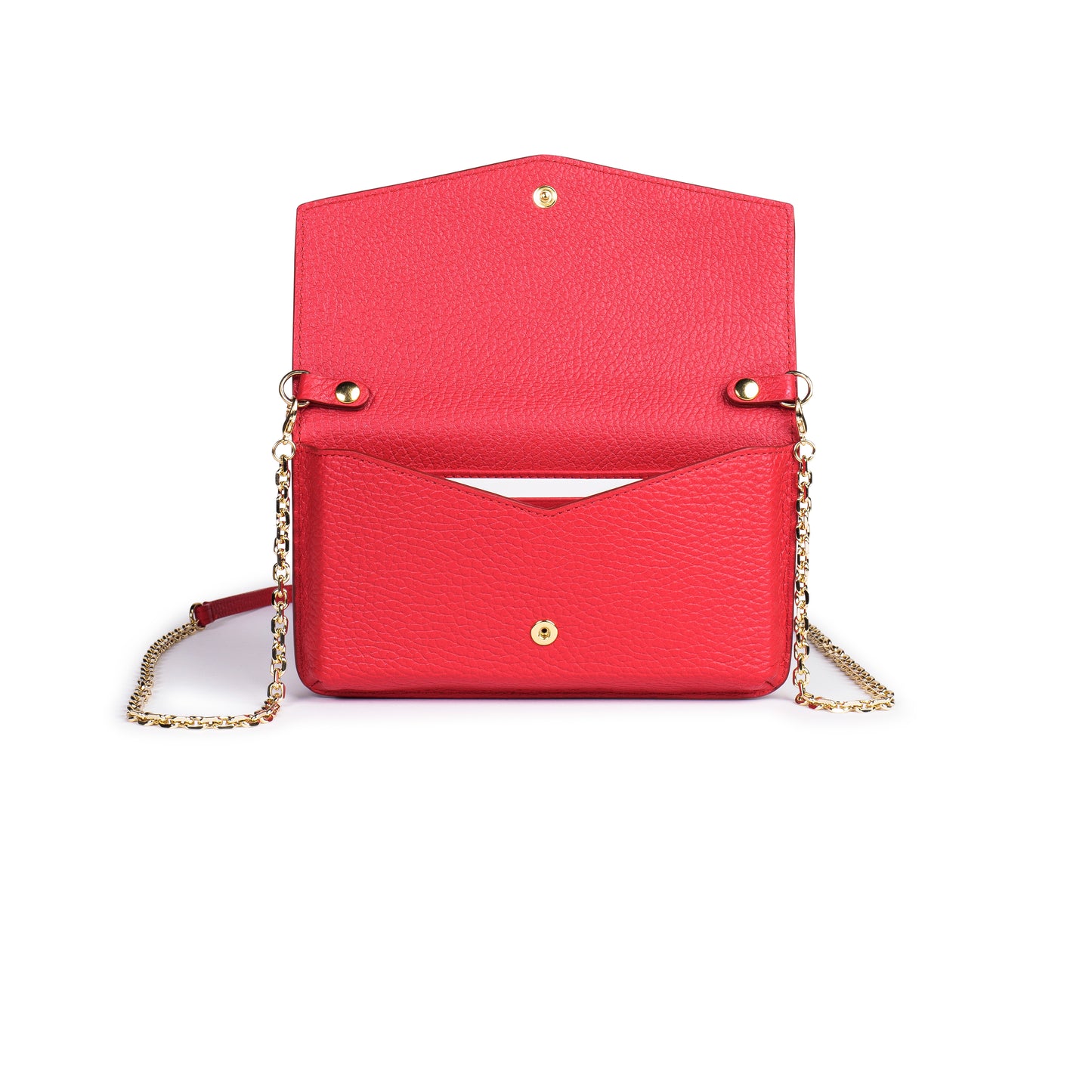 BORSA KYLIE IN VERA PELLE ROSSO