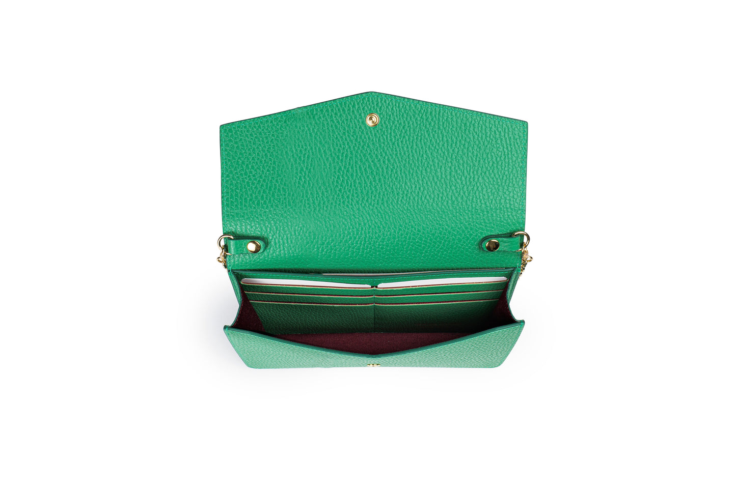 BORSA KETTY IN VERA PELLE VERDE