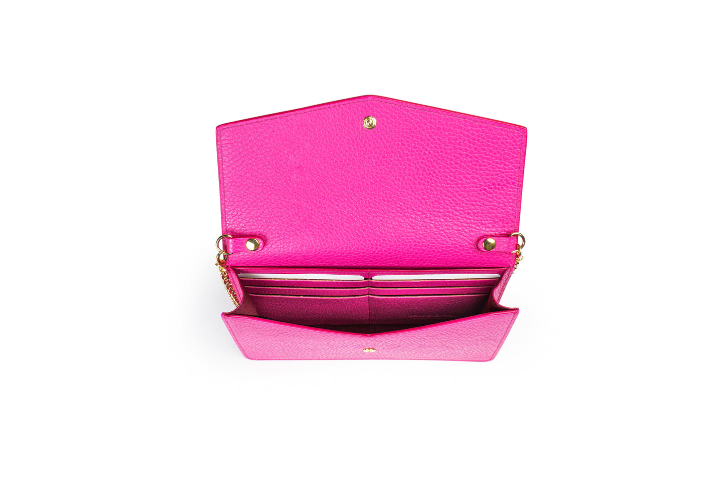 BORSA  KETTY  IN VERA PELLE FUXIA