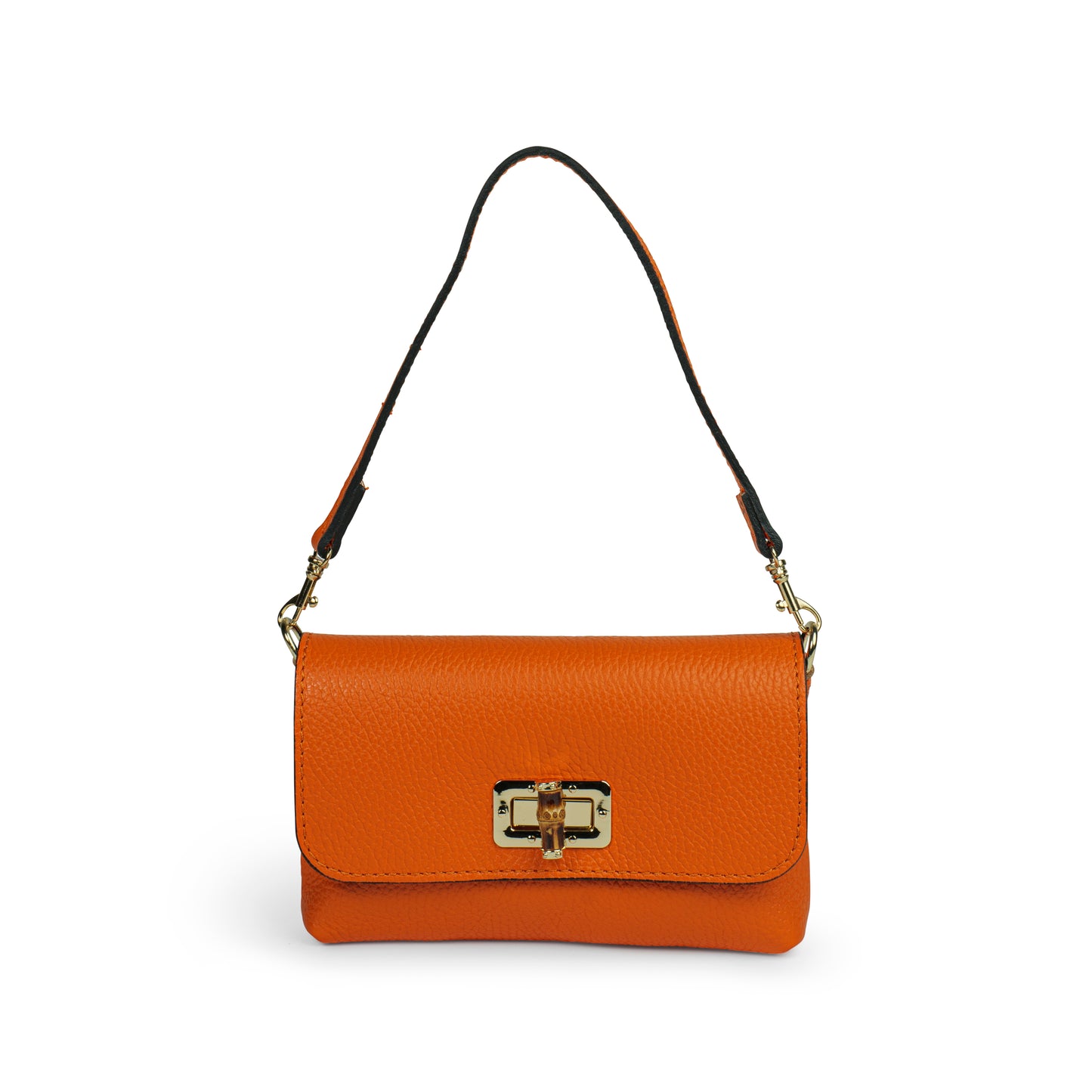 BORSA VICKY IN VERA PELLE ARANCIONE