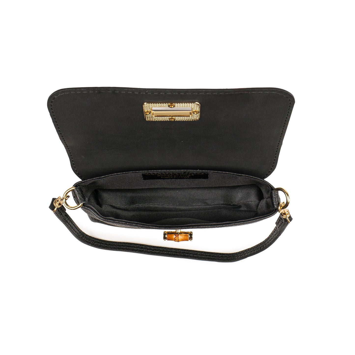 BORSA VICKY IN VERA PELLE NERO