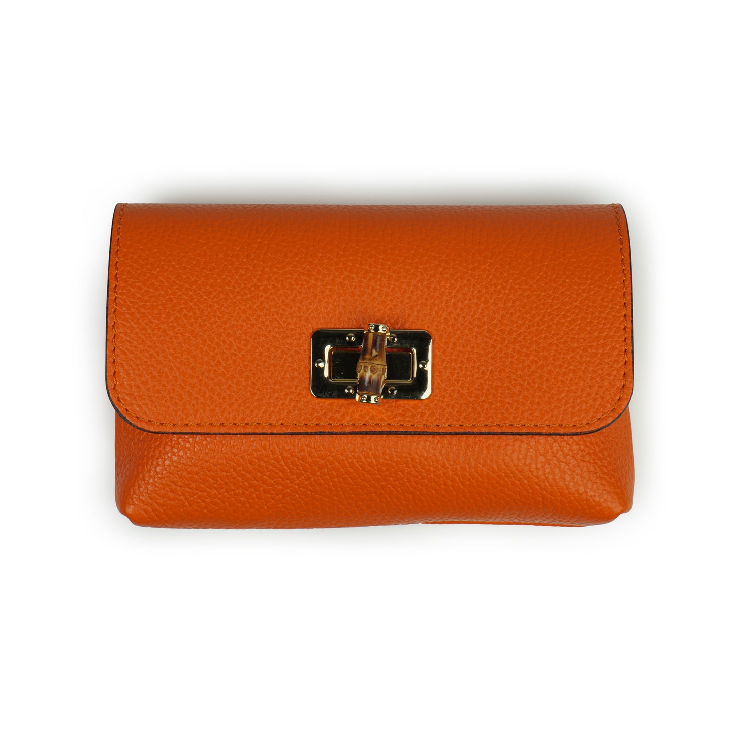 BORSA VICKY IN VERA PELLE ARANCIONE