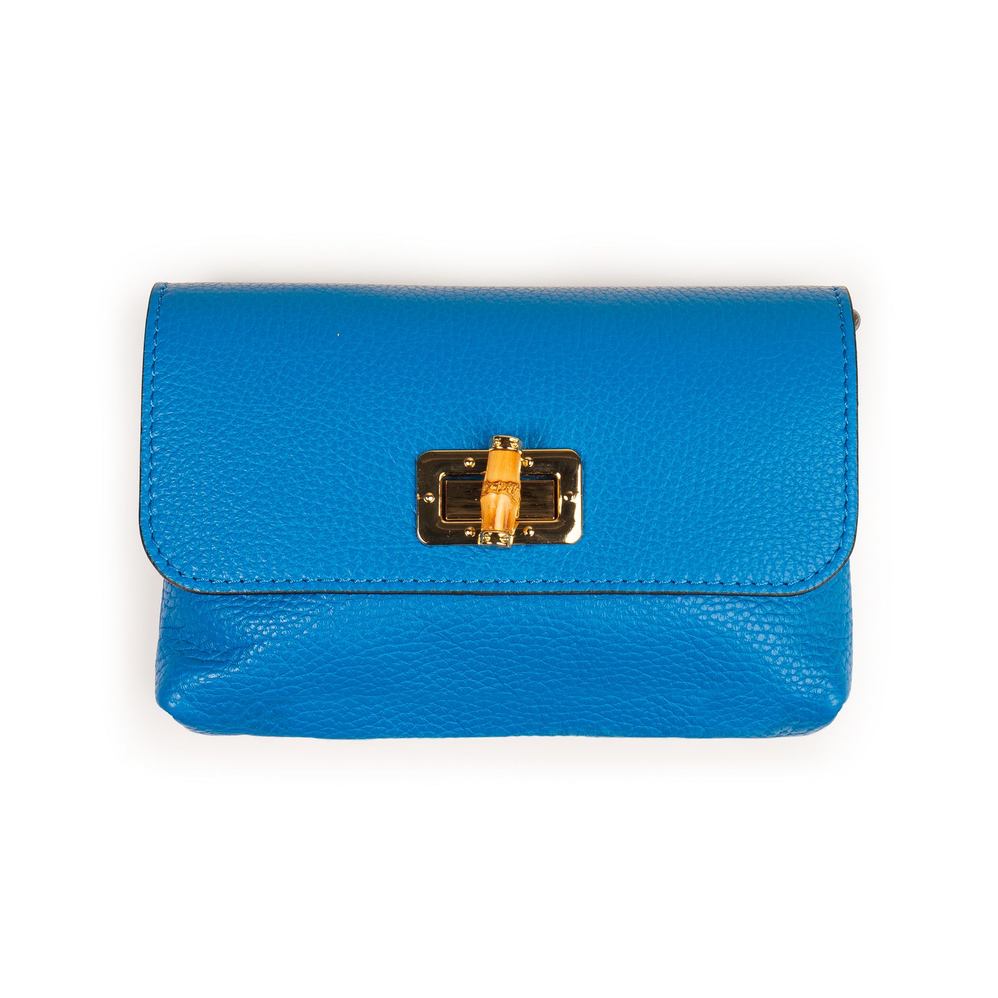 BORSA VICKY IN VERA PELLE BLU ELETTRICO