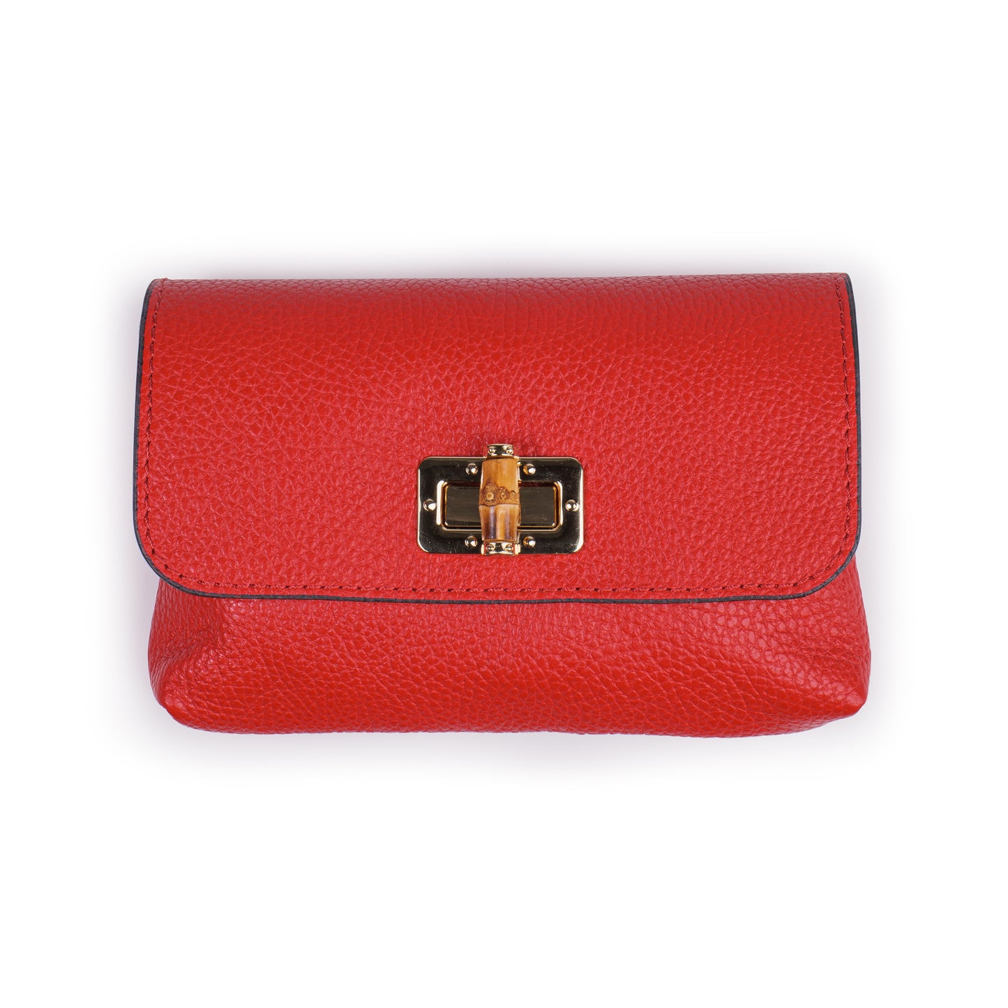 BORSA VICKY IN VERA PELLE ROSSO