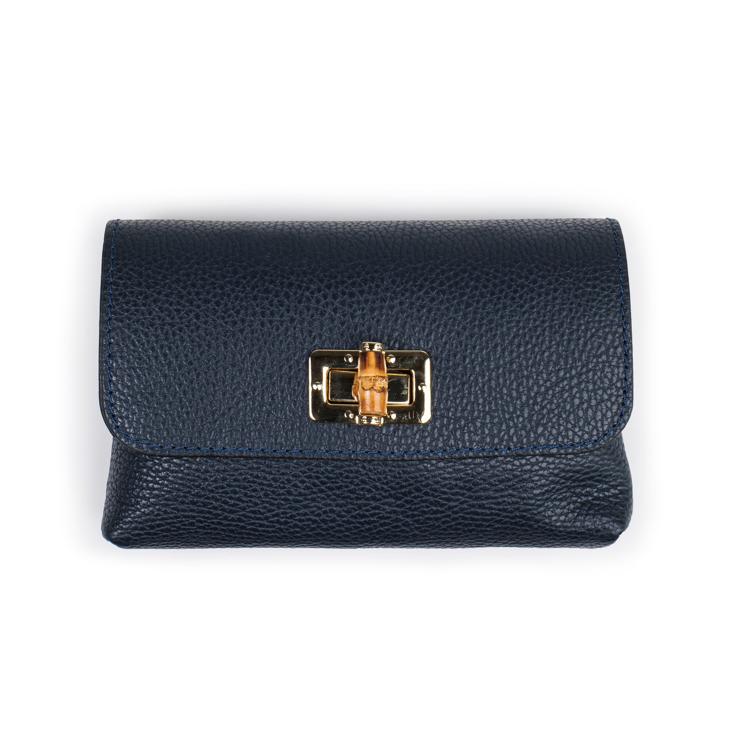 BORSA VICKY IN VERA PELLE BLU NAVY
