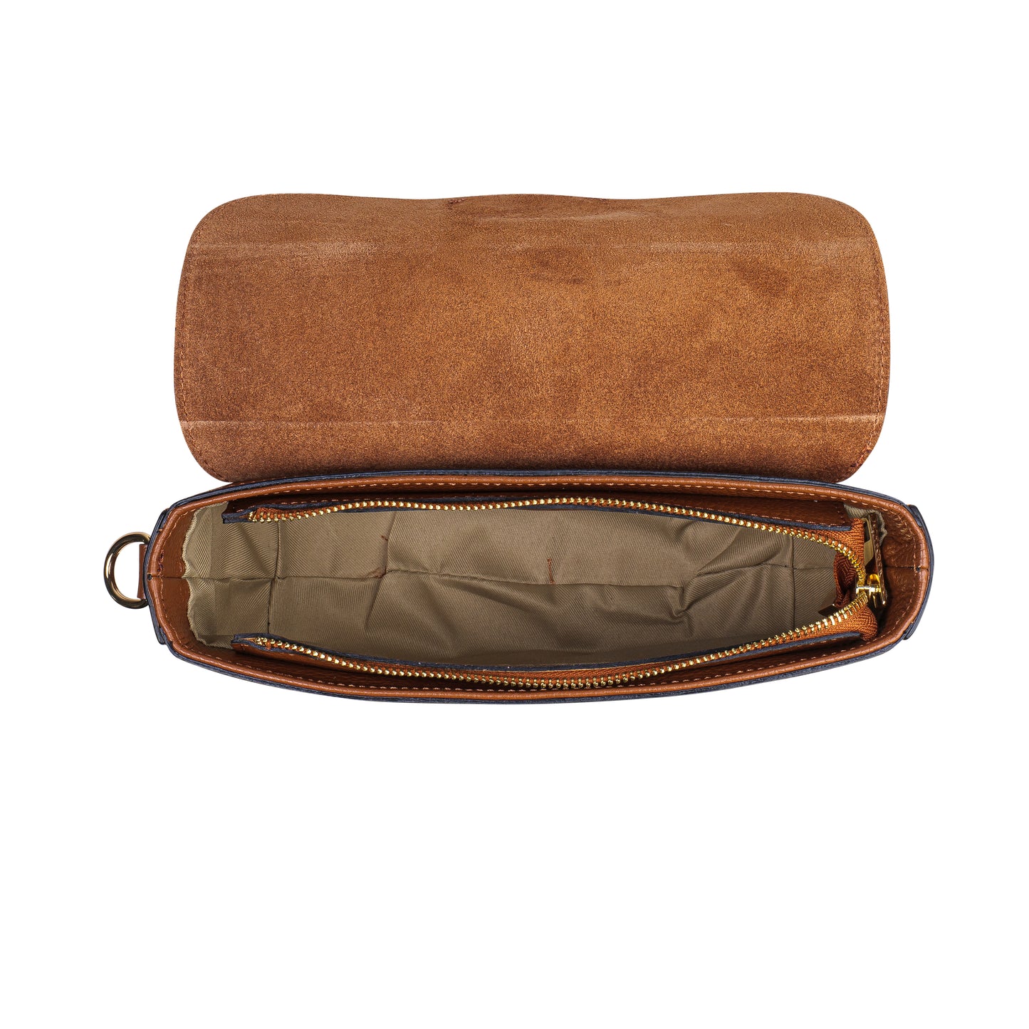 BORSA GRACE IN VERA PELLE CUOIO