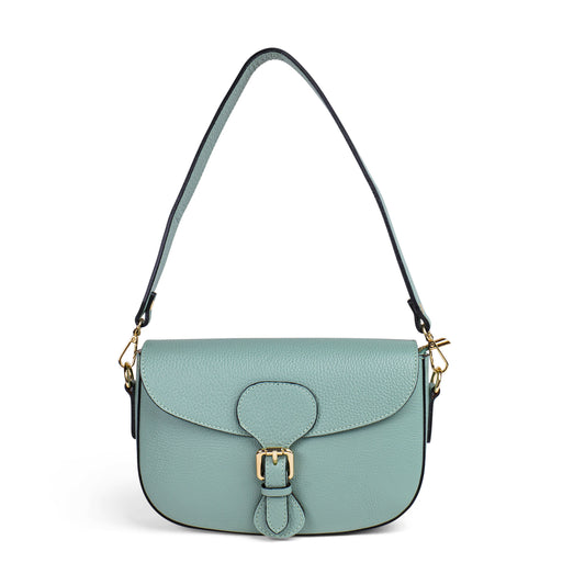 BORSA GRACE IN VERA PELLE MENTA