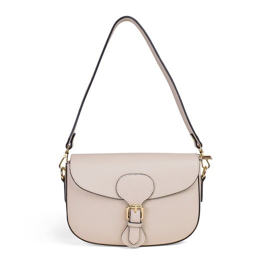 BORSA GRACE IN VERA PELLE BEIGE