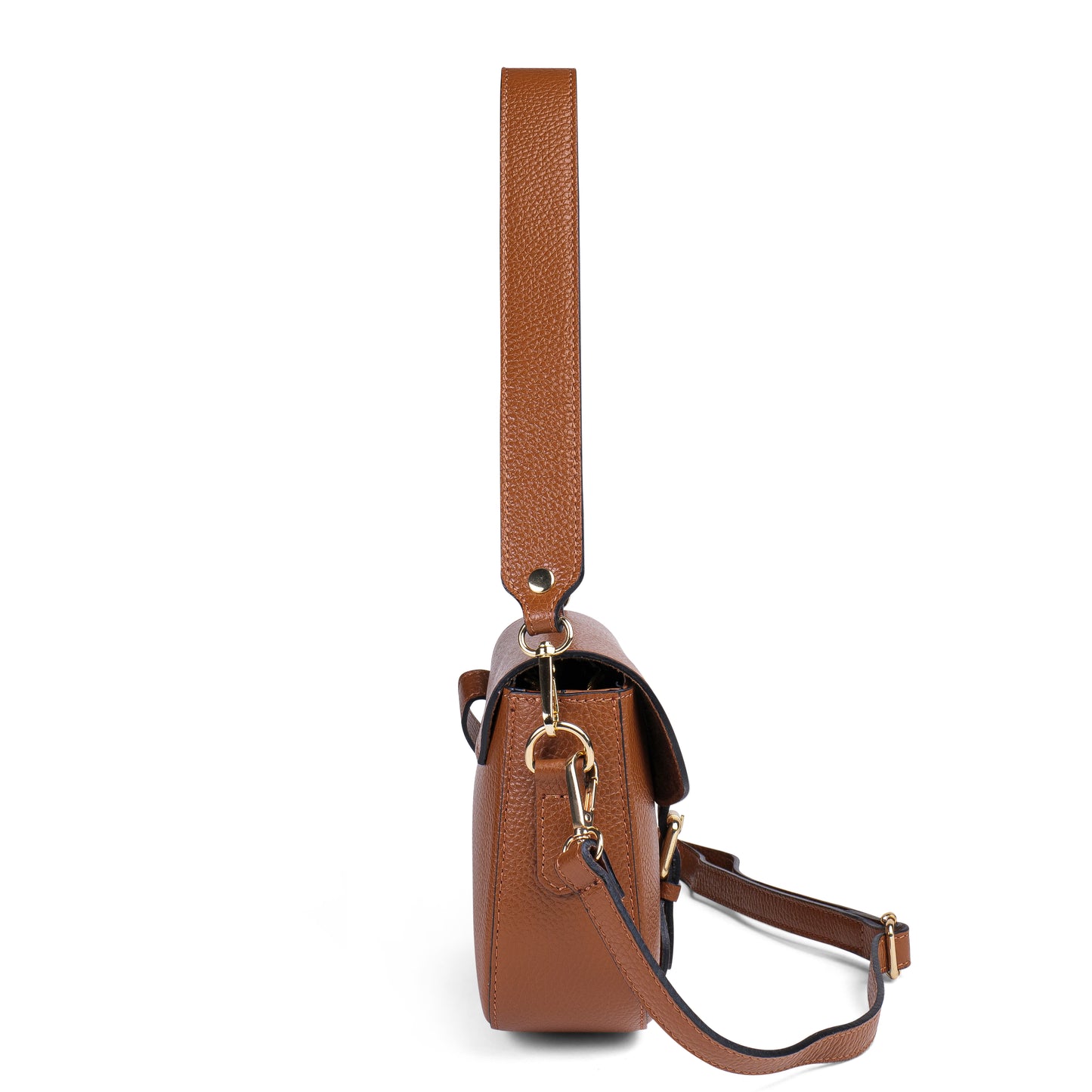 BORSA GRACE IN VERA PELLE CUOIO
