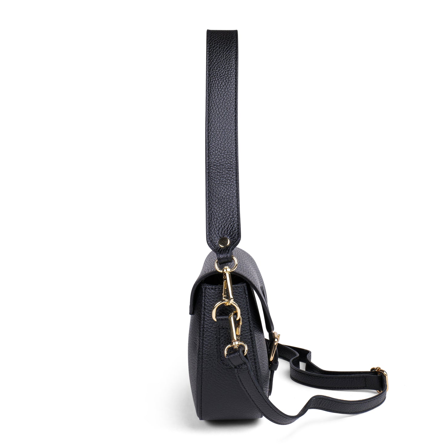 BORSA GRACE IN VERA PELLE NERO