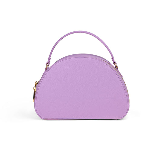 BORSA HALF MOON IN VERA PELLE MEDIA LILLA