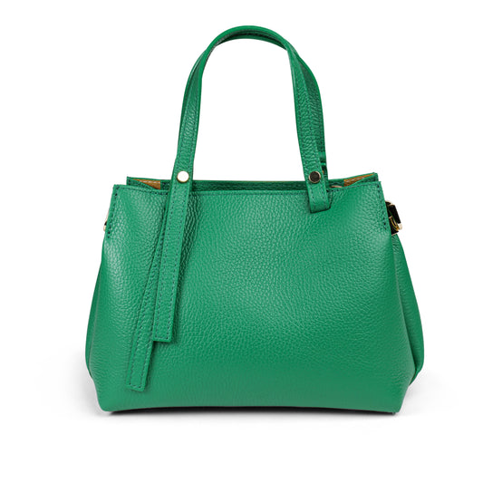 BORSA IN PELLE EVELYN VERDE