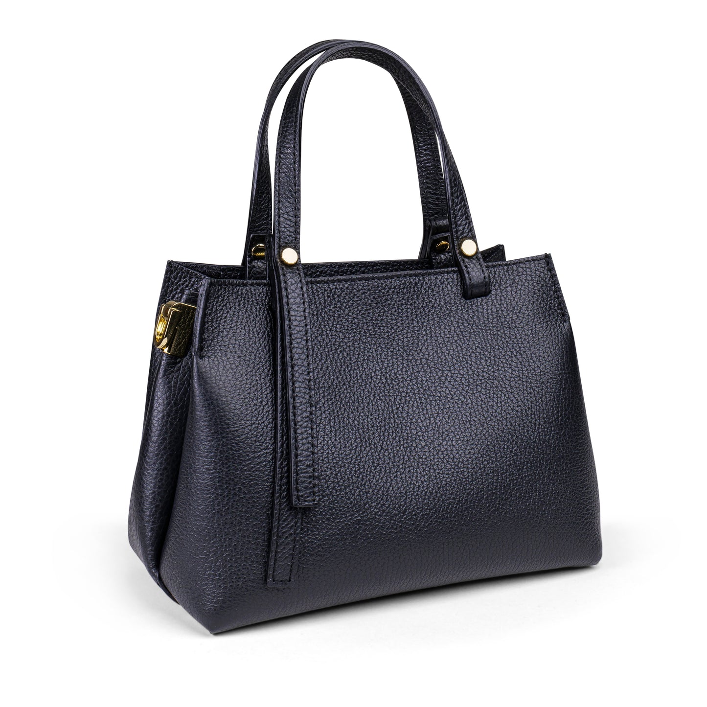 BORSA IN PELLE EVELYN NERO