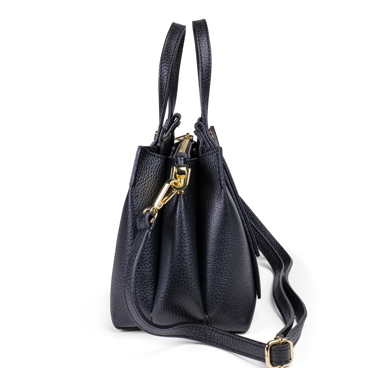 BORSA IN PELLE EVELYN NERO