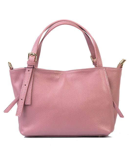 BORSA VIOLET IN PELLE ROSA ANTICO