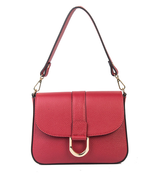 BORSA SCARLET IN PELLE ROSSA