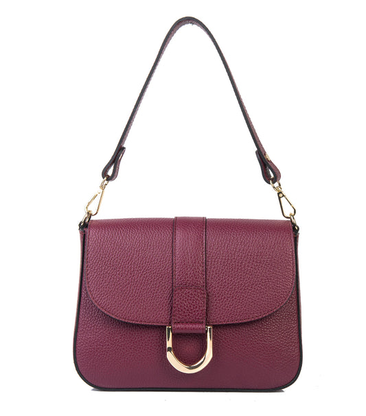 BORSA SCARLET IN PELLE MAGENTA