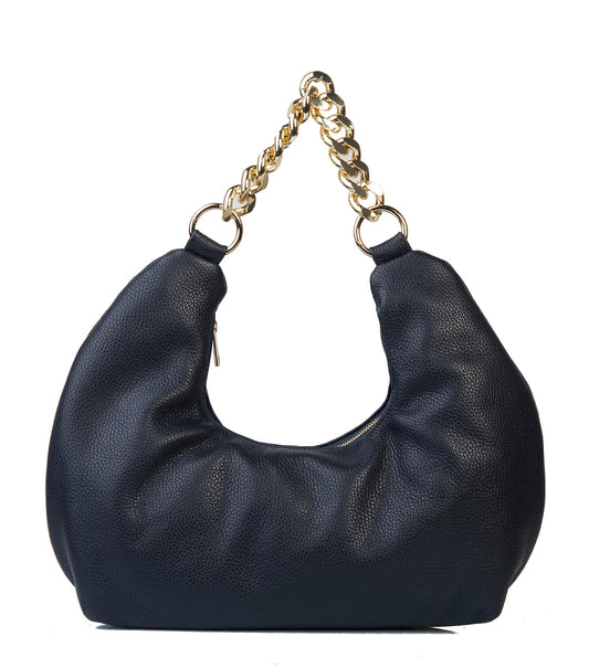 BORSA RUBY IN PELLE BLU NOTTE