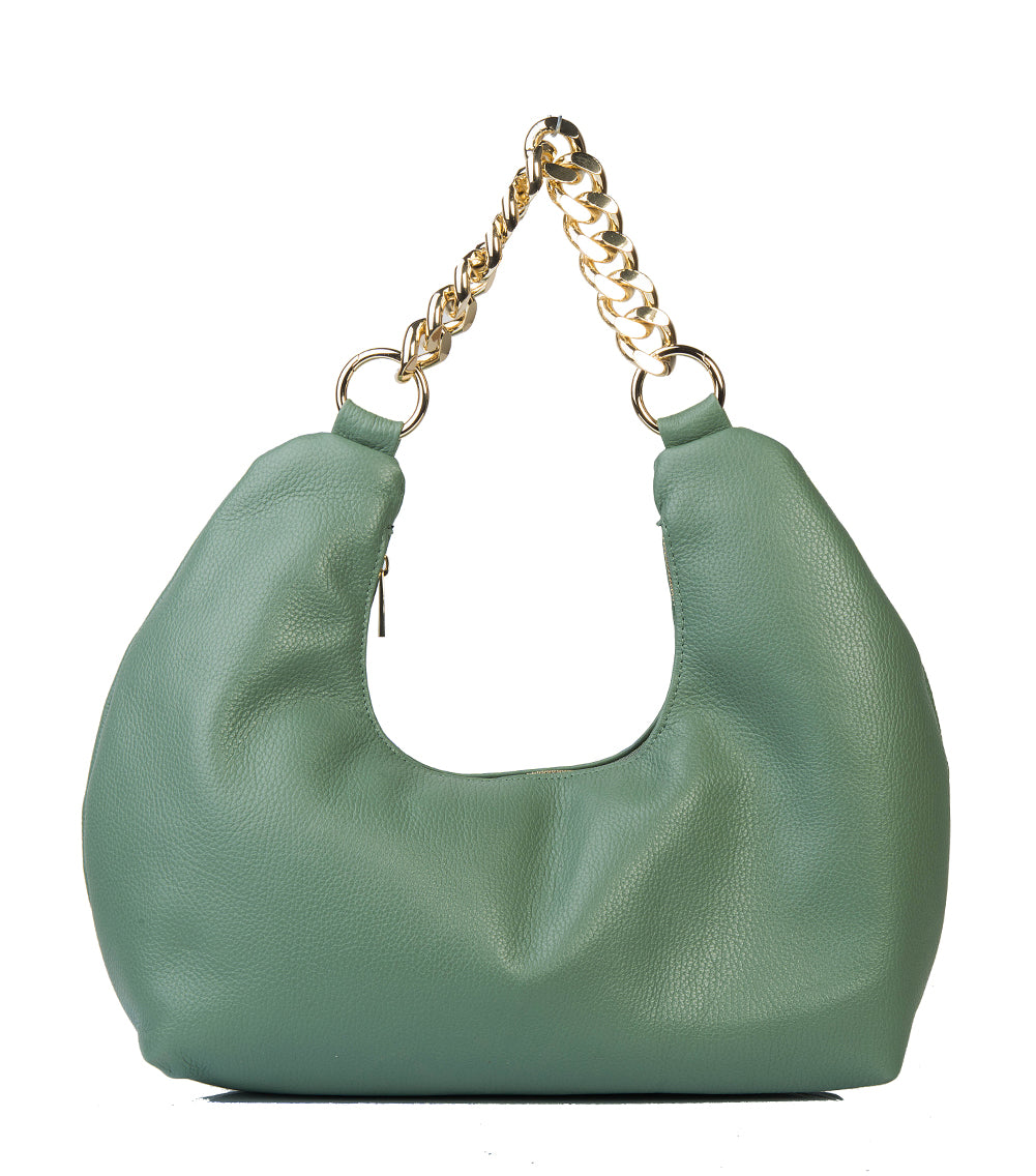 BORSA RUBY IN PELLE VERDE