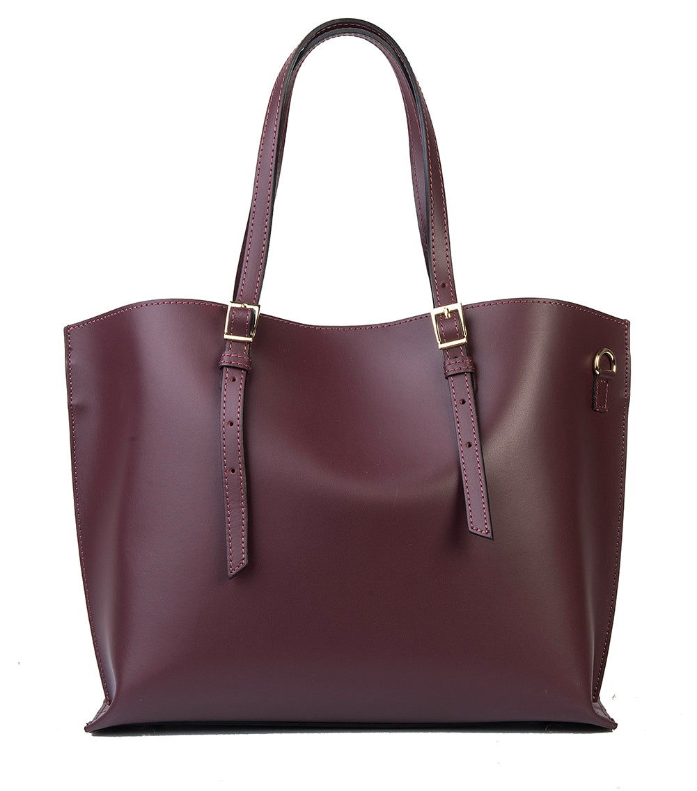 BORSA CHLOE IN PELLE PRUGNA