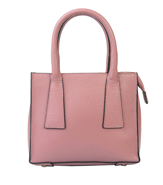 BORSA ARIA IN PELLE ROSA