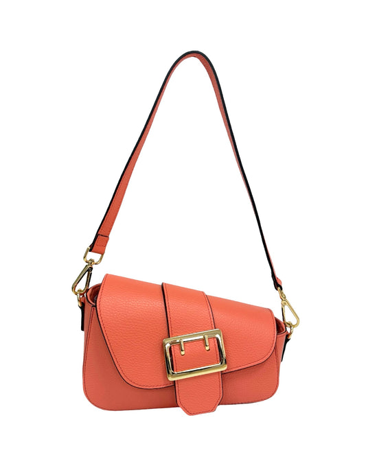 BORSA LAYLA VERA PELLE ROSA SALMONE