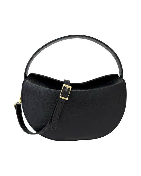 BORSA DIANA IN VERA PELLE NERO