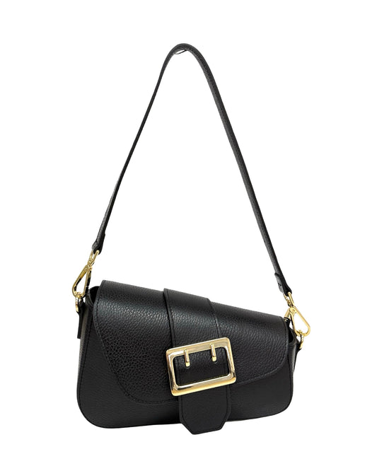 BORSA LAYLA VERA PELLE NERO