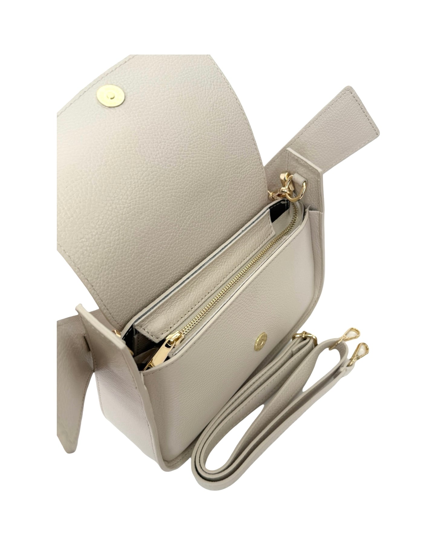 BORSA OLIVIA IN PELLE BEIGE