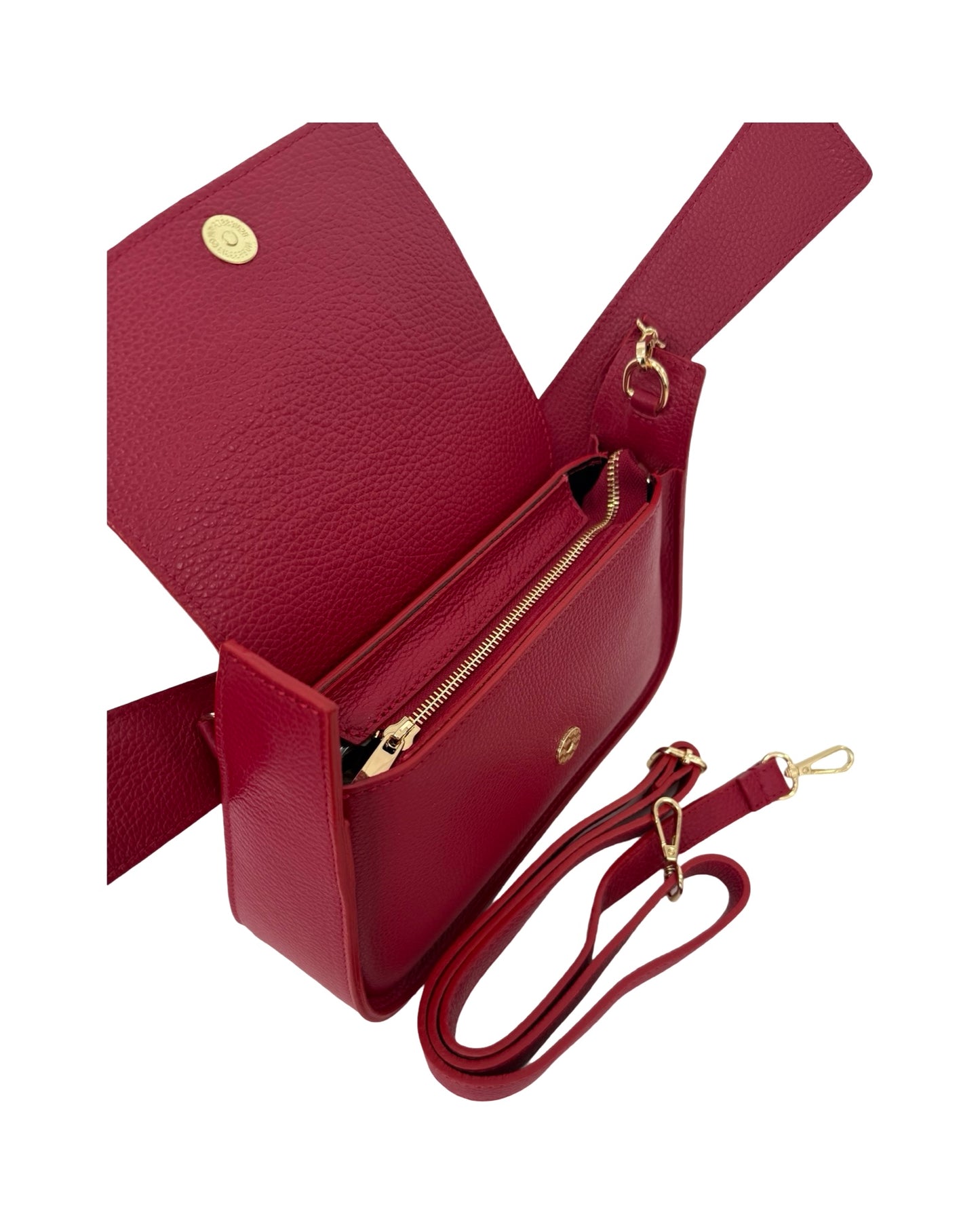 BORSA OLIVIA IN PELLE ROSSA