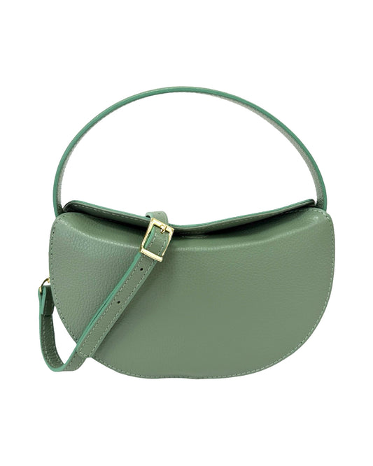 BORSA DIANA IN VERA PELLE VERDE MENTA