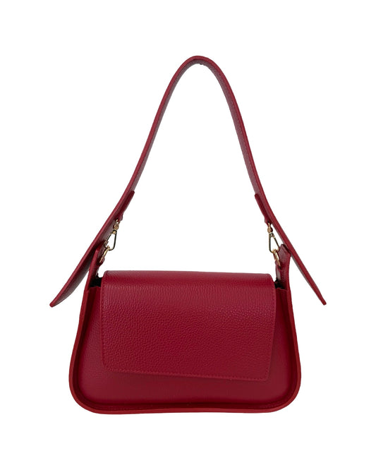 BORSA OLIVIA IN PELLE ROSSA