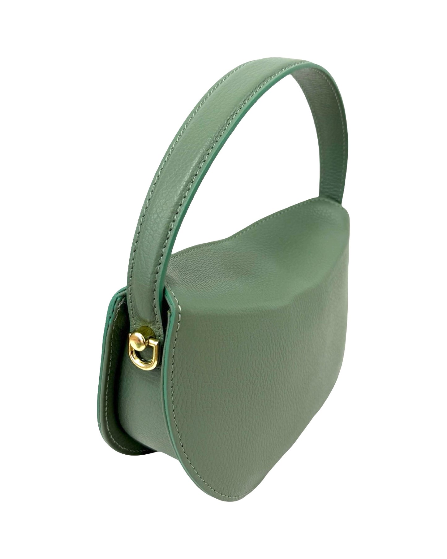 BORSA DIANA IN VERA PELLE VERDE MENTA