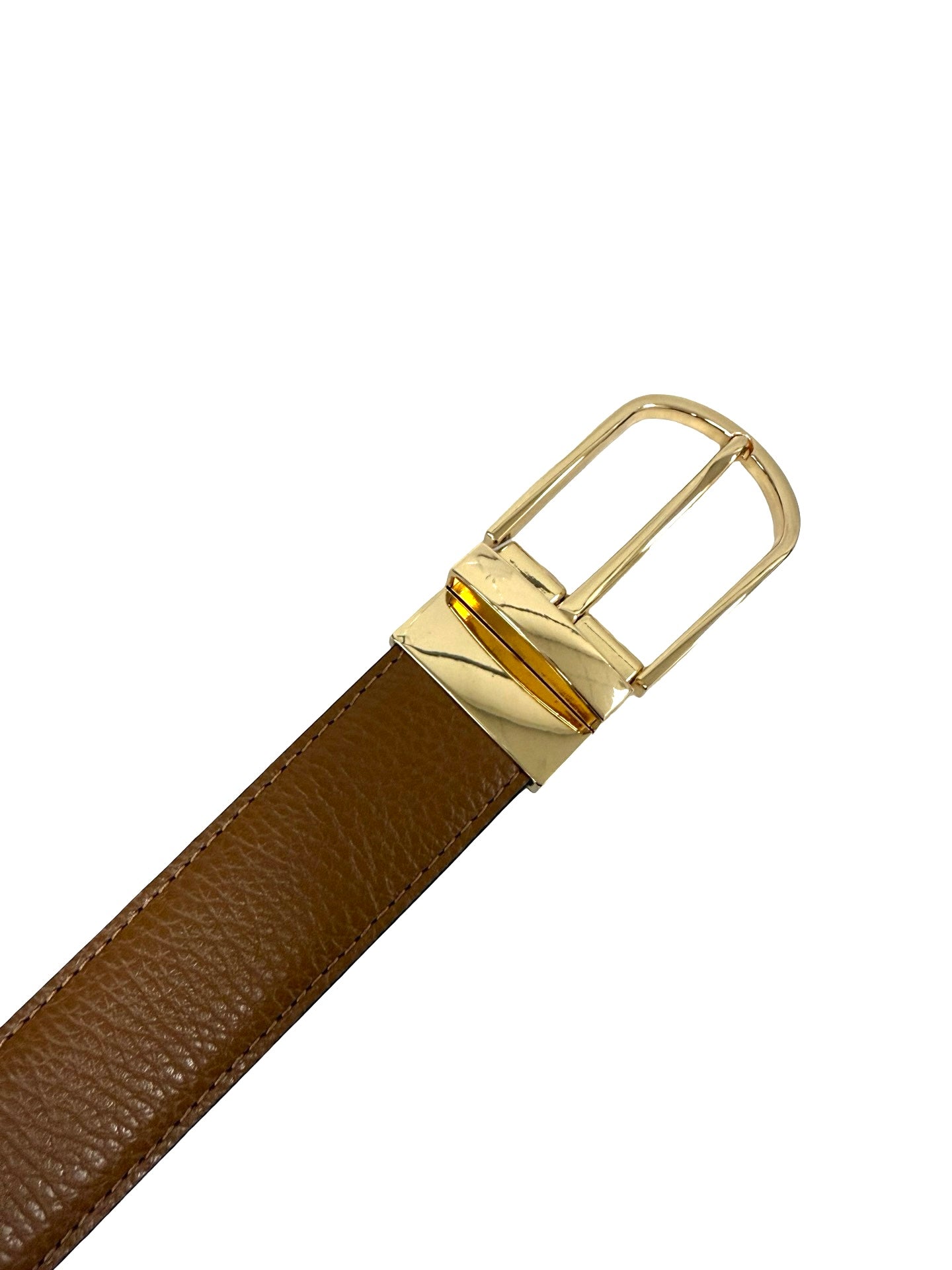 CINTURA IN VERA PELLE CUOIO METALLO ORO